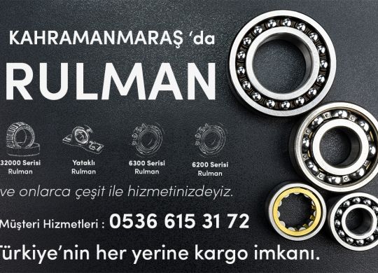 Kahramanmaraş 'da Rulman