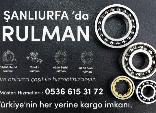 Şanlıurfa 'da Rulman
